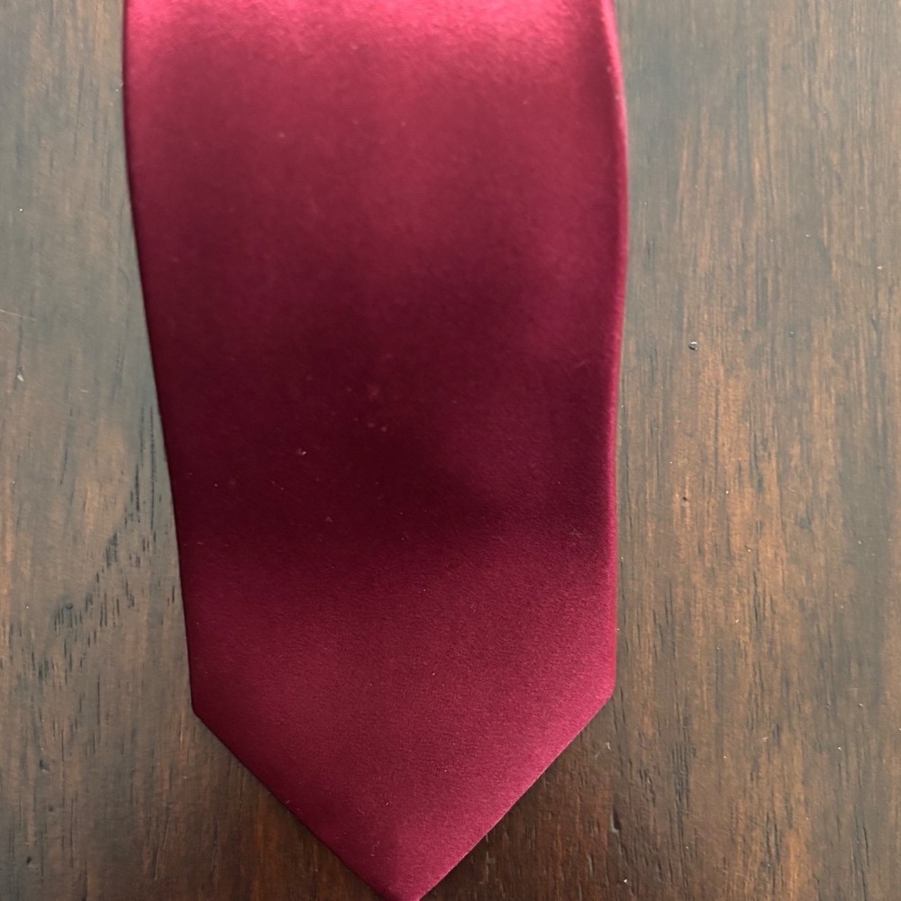 Croft & Barrow Men's Burgundy Red Necktie‎ Business Career Party Tie
